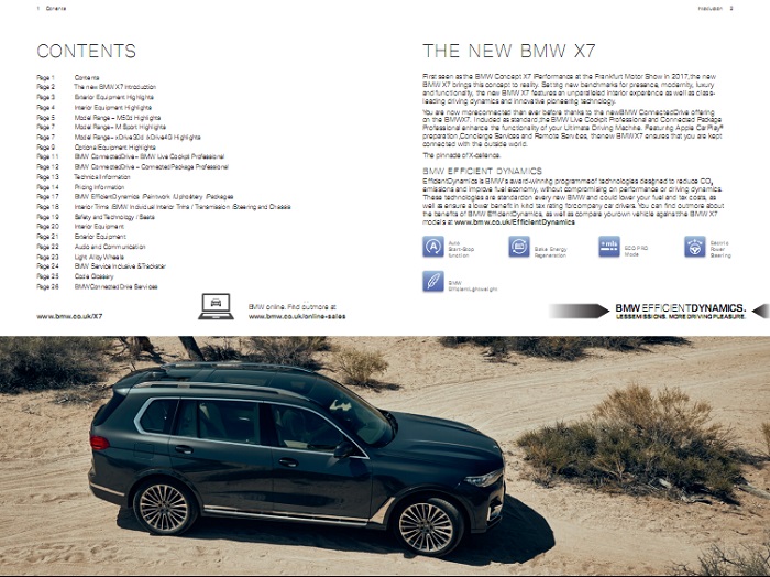 BMW宣传册目录设计