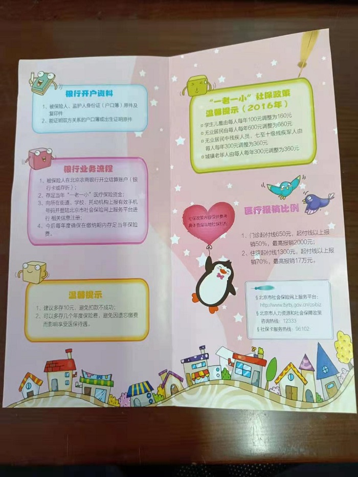 北京农商银行折叠画册内页